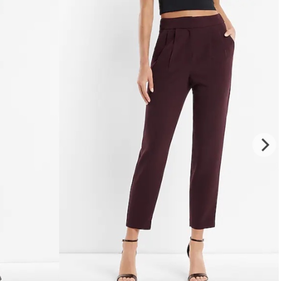 Super High Waisted Pleated Ankle Pant - Picture 1 of 2